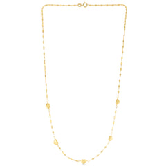 Yellow Gold Polished Bead Fashion Necklace