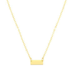 Yellow Gold Polished Mini Pendants Necklace