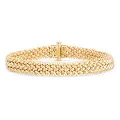 Yellow Gold Polished Fancy Chain Bracelet