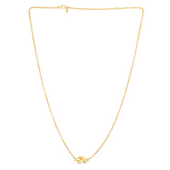 Yellow Gold Polished Amore Love Knots Necklace