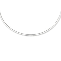 Two-tone Gold Polished Reversible Omega Necklace