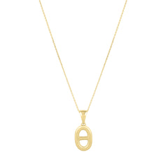 Yellow Gold Polished Mariner Fashion Necklace