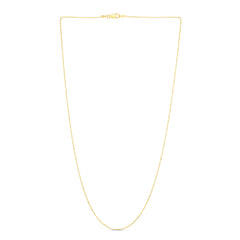 Yellow Gold Polished Bead Necklace