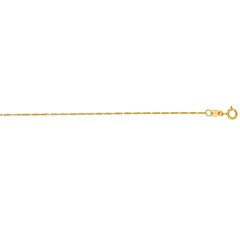 Yellow Gold Polished Singapore Necklace