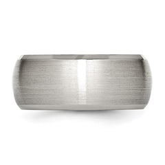 Chisel Stainless Steel Brushed and Polished 10mm Beveled Edge Band