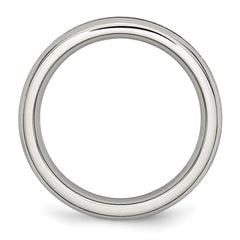 Chisel Stainless Steel Polished 4mm May Dark Green CZ Ring