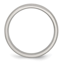 Chisel Stainless Steel Brushed 5mm Half Round Band