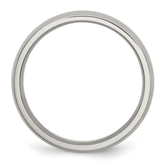 Chisel Stainless Steel Polished 5mm Half Round Band