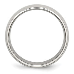 Chisel Stainless Steel Polished 6mm Half Round Band