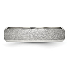 Chisel Stainless Steel Polished Laser Cut 6mm Band