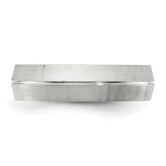 Chisel Stainless Steel Polished and Textured 6mm Band