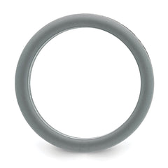 Chisel Stainless Steel Brushed Grey Silicone Center 8mm Band