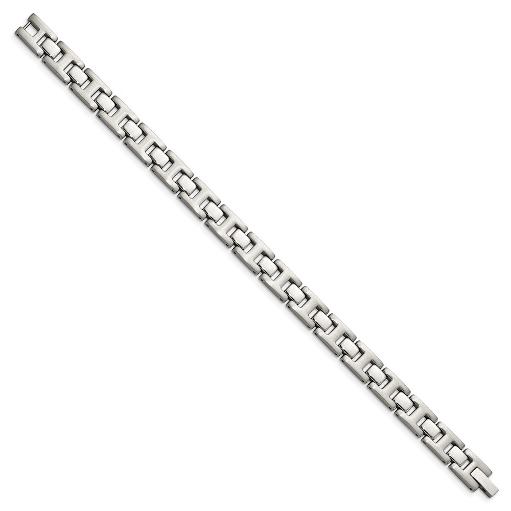 Chisel Stainless Steel Brushed and Polished 8.5 inch Link Bracelet SRB102-8.5