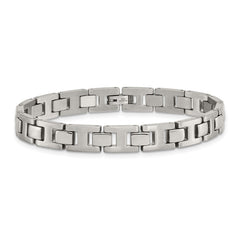 Chisel Stainless Steel Brushed and Polished 8.5 inch Link Bracelet SRB102-8.5