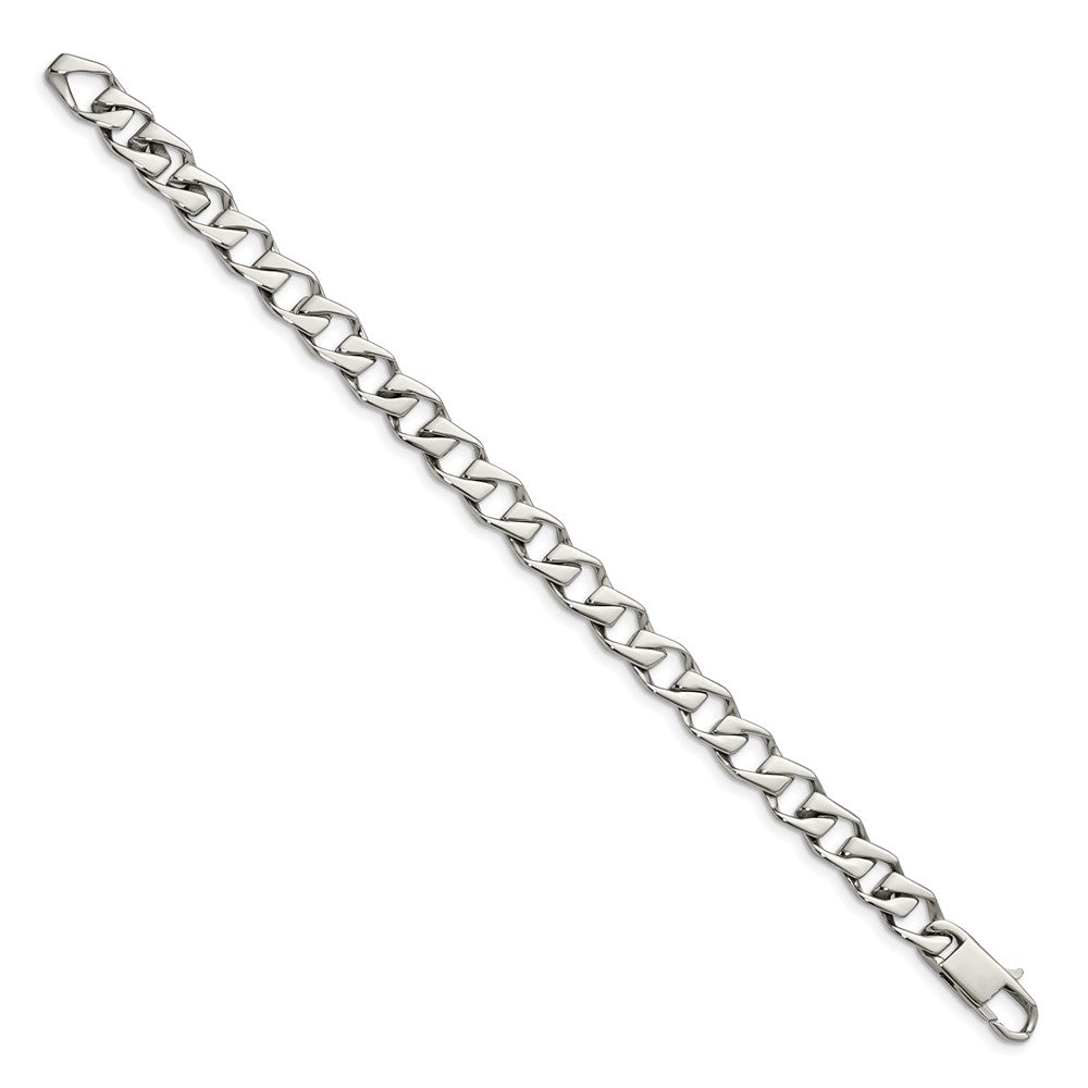 Chisel Stainless Steel Polished 8.5 inch Fancy Link Bracelet SRB1039-8.5