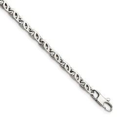 Chisel Stainless Steel Polished 7.5 inch Fancy Link Bracelet SRB1042-7.5