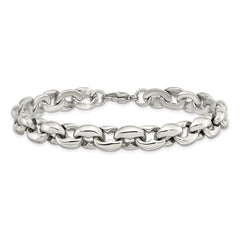 Chisel Stainless Steel Polished 8.25 inch Oval Link Bracelet SRB1091-8.25