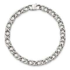 Chisel Stainless Steel Polished 6mm 8.5 inch Fancy Link Bracelet SRB1268-8.5