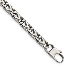 Chisel Stainless Steel Polished 8mm 8.5 inch Fancy Link Bracelet SRB1269-8.5