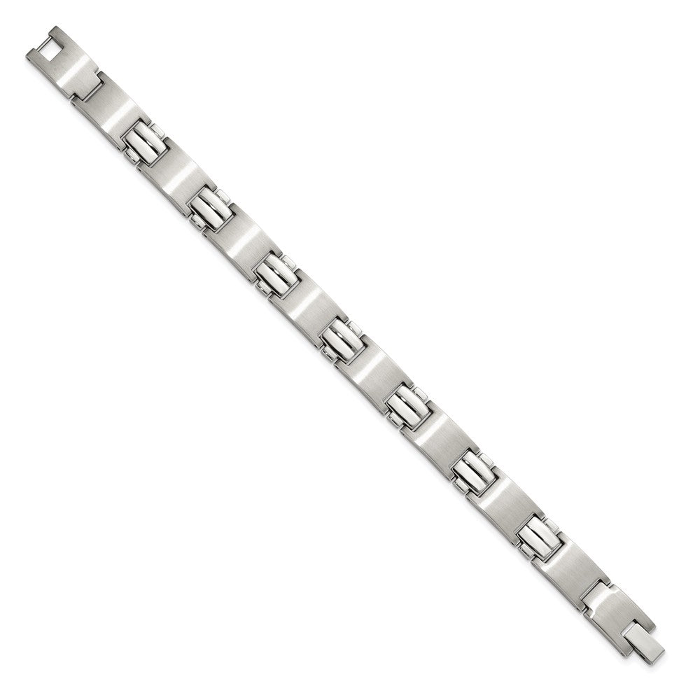 Chisel Stainless Steel Brushed and Polished 8.25 inch Link Bracelet SRB138-8.5