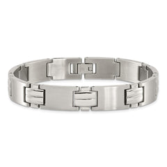 Chisel Stainless Steel Brushed and Polished 8.25 inch Link Bracelet SRB138-8.5