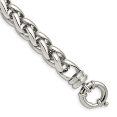 Chisel Stainless Steel Polished 8 inch Fancy Link Bracelet SRB1467-8