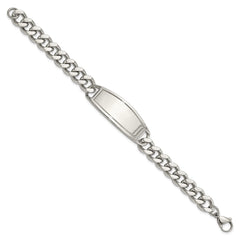 Chisel Stainless Steel Polished Curb Chain 8.5 inch ID Bracelet SRB1809-8.5