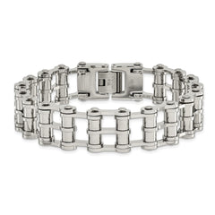 Chisel Stainless Steel Polished 8.5 inch Barrel Link Bracelet SRB188-8.5