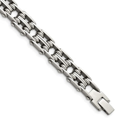 Chisel Stainless Steel Polished 9 inch Link Bracelet SRB193-8.5