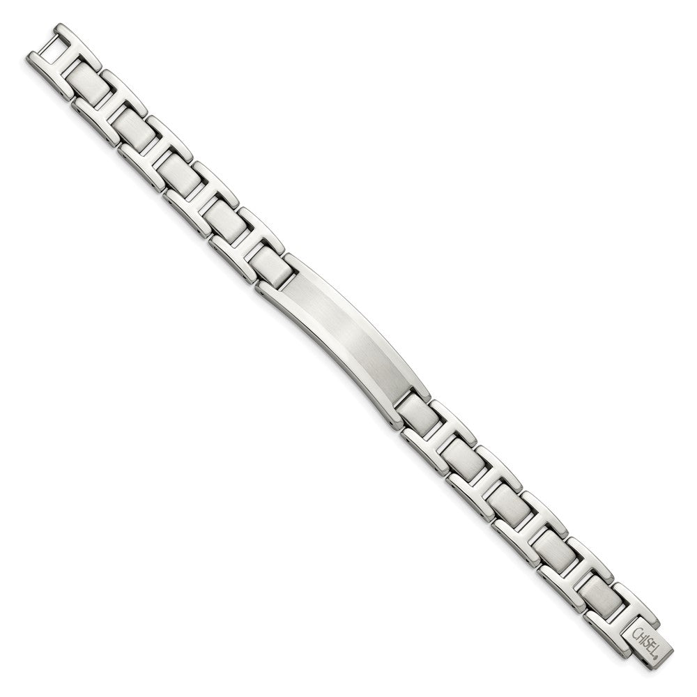 Chisel Stainless Steel Brushed and Polished 8.25 inch ID Bracelet SRB2013-8.25