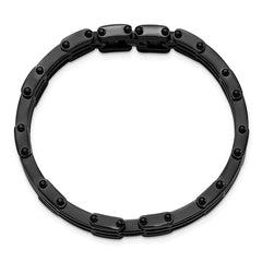 Stainless Steel Polished Black IP-plated Bracelet SRB216