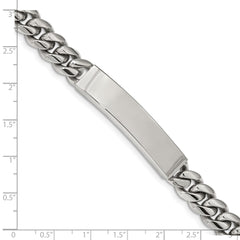 Chisel Stainless Steel Polished Curb Chain 8.25 inch ID Bracelet SRB2225-8.25