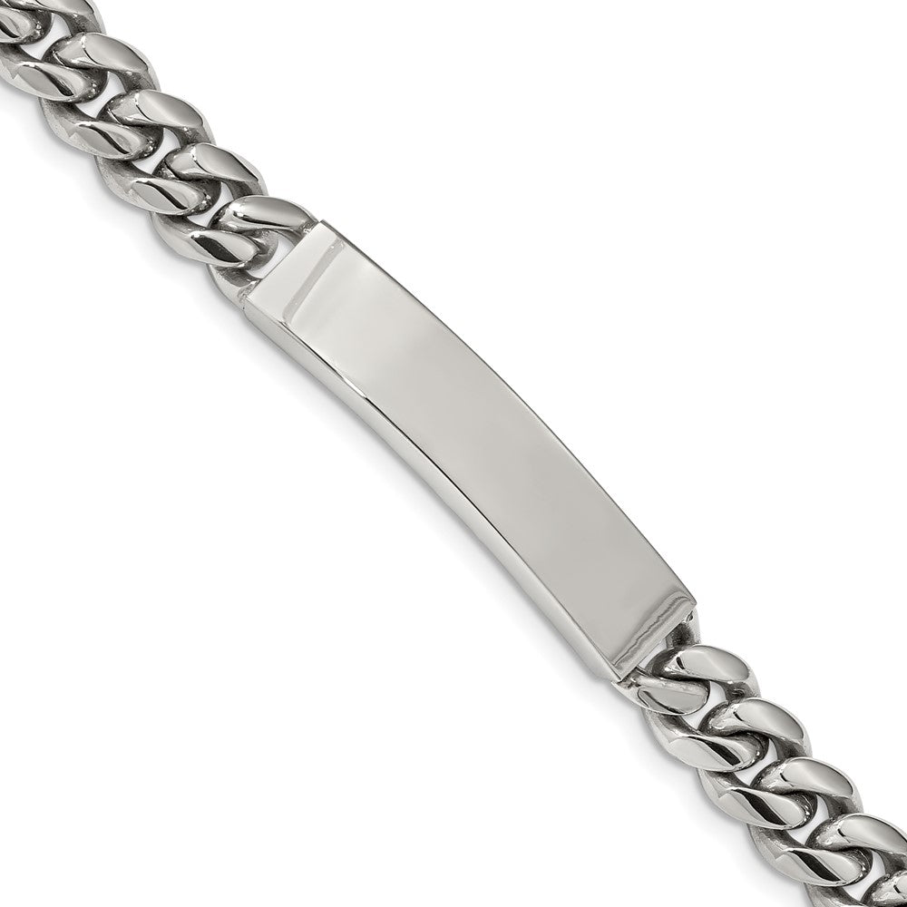 Chisel Stainless Steel Polished Curb Chain 8.25 inch ID Bracelet SRB2225-8.25