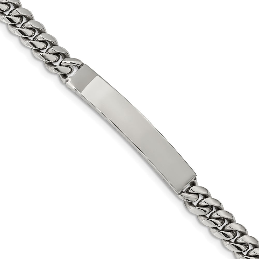 Chisel Stainless Steel Polished Curb Chain 8.25 inch ID Bracelet SRB2226-8.25