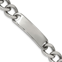 Chisel Stainless Steel Polished Curb Link 8.75 inch ID Bracelet SRB225-9