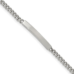 Chisel Stainless Steel Polished Flat Curb Chain 8.5 inch ID Bracelet SRB2267-8.5