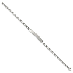 Chisel Stainless Steel Polished Curb Chain 8.5 inch ID Bracelet SRB2268-8.5