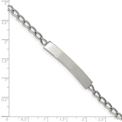 Chisel Stainless Steel Polished Curb Chain 8.5 inch ID Bracelet SRB2268-8.5