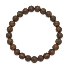 Chisel 8mm Tigerwood Beaded Stretch Bracelet SRB2513