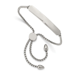 Chisel Stainless Steel Polished Adjustable ID Bracelet SRB2556
