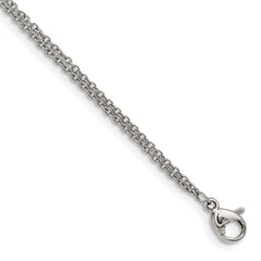 Chisel Stainless Steel Polished with CZ Star 6.25 inch Bracelet with 2 inch Extension SRB2608-6.25