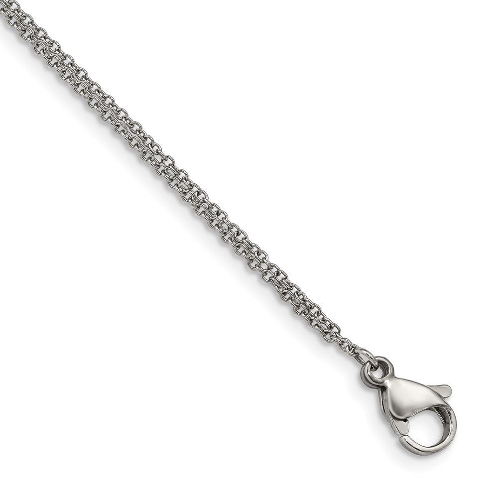 Chisel Stainless Steel Polished with CZ Infinity Symbol 6.25 inch Bracelet with 2 inch Extension SRB2616-6.25