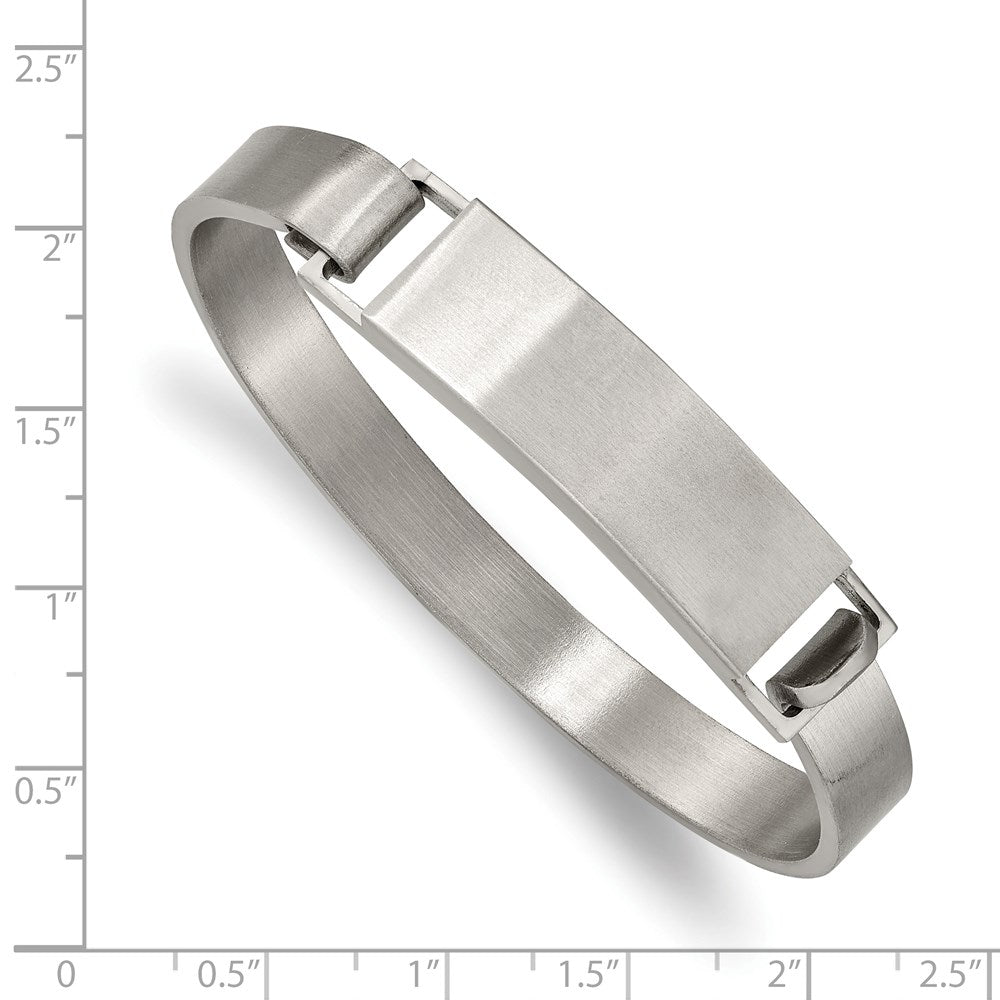 Chisel Stainless Steel Brushed 7.8mm ID Bangle SRB2635