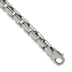 Chisel Stainless Steel Polished 8.5 inch Square Link Bracelet SRB2666-8.5