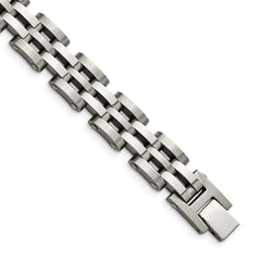 Chisel Stainless Steel Brushed and Polished 8.75 inch Link Bracelet SRB2669-8.75
