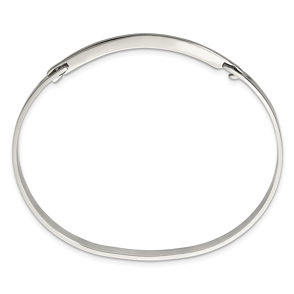 Chisel Stainless Steel Polished Flexible 4.75mm Bangle SRB2839