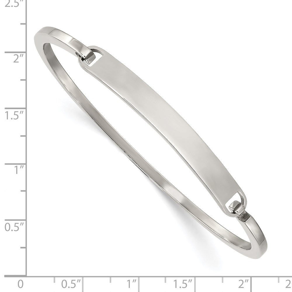 Chisel Stainless Steel Polished 2mm ID Bangle SRB2841