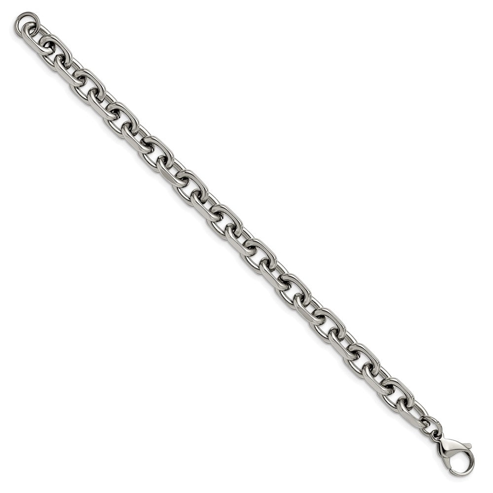 Chisel Stainless Steel Polished 8.5mm 8.75 inch Cable Bracelet SRB2913-8.75