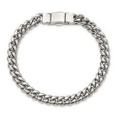 Chisel Stainless Steel Polished 8mm 8 inch Link Bracelet SRB3290-8