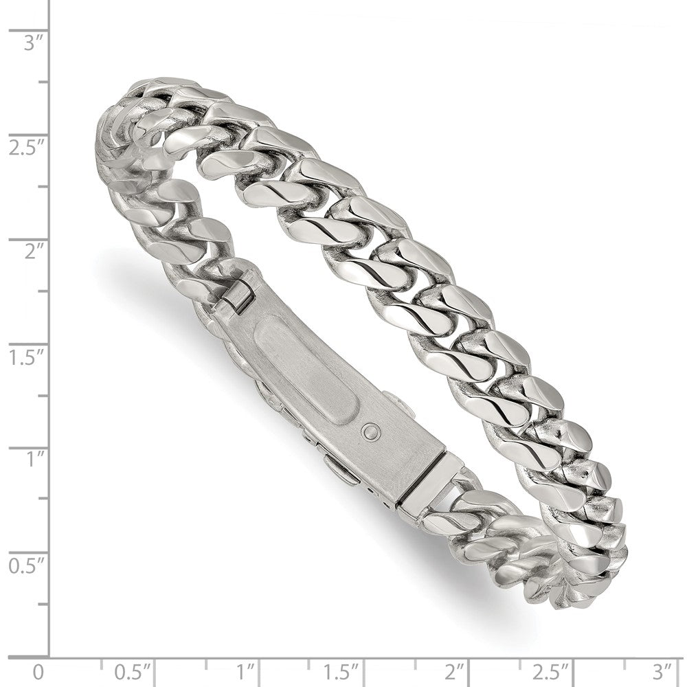 Chisel Stainless Steel Polished 10mm 8.25 inch Link Bracelet SRB3291-8.25